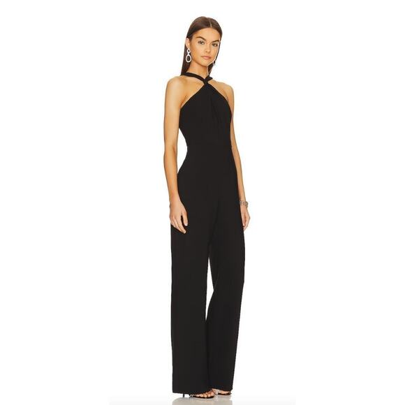 NEW $358 Revolve LIKELY Black Halter Avie Jumpsuit - Picture 2 of 10